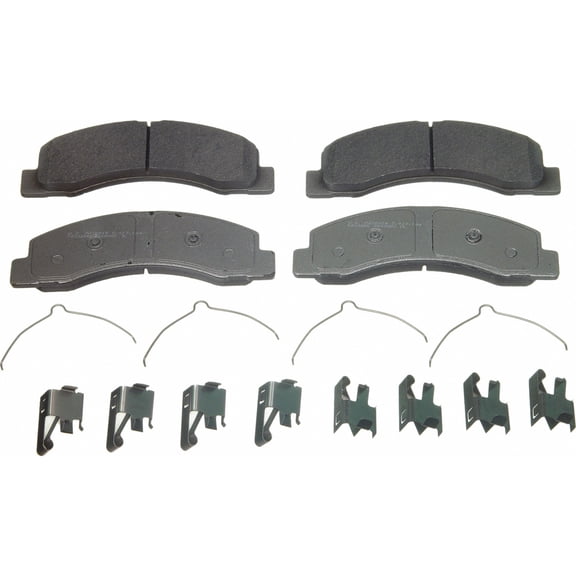Wagner ThermoQuiet MX756 Semi-Metallic Disc Brake Pad Set Fits select: 1999-2004 FORD F250, 1999-2004 FORD F350