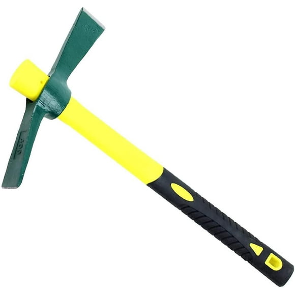 Mattock Hoe Micro Pickaxe Ax Tool Gardening Weeding Mini Pickaxe Steel Fiberglass Handle Tree Pickaxe Pickaxe Garden Farm Tool 38.5 * 22.5 Cm