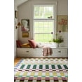 thumbnail image 3 of Modern Geometric Block Pattern Area Rug – Multicolor, Soft Textured Woven Design (9x12 Feet), 3 of 5