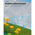 thumbnail image 6 of Quictent 20x10x6.6 FT Portable Walk-in Greenhouse, Easy Assembly Instant Large Gardening Greenhouses Winter Hot House Plants Shed for Outdoors, 6 of 10