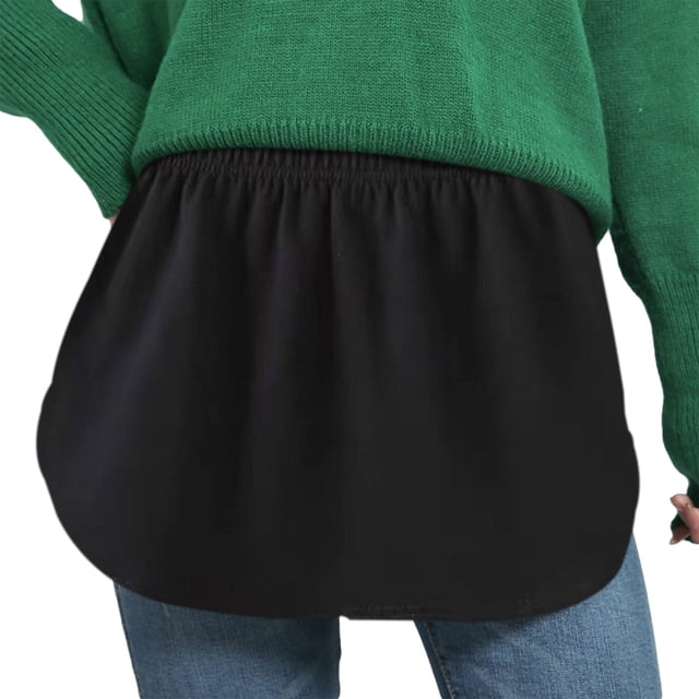 goowrom Layering Fake Lower Sweep, Clothing Match Lower Skirt Hem