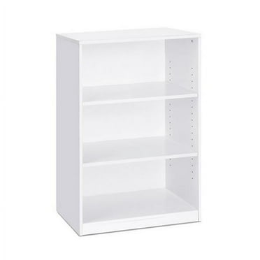 Jaya Simple Home 3-Shelf Bookcase, White - 40.3 x 24.5 x 9.5 in.