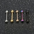 thumbnail image 5 of QQTDFG 1 Pc Stainless Steel Eyebrow Ring 16g Ear Helix Tragus Piercing Barbell Jewelry-Black-8mm for style 3, 5 of 9