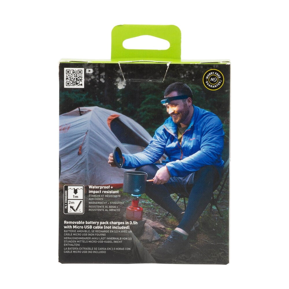 Nite Ize Radiant RH2 PowerSwitch Rechargeable Headlamp - Hands-Free Flashlight Alternative - Headlamp for Backpack Gear, Camping Equipment & More - Waterproof & Lightweight Headlamp - Black/Grey