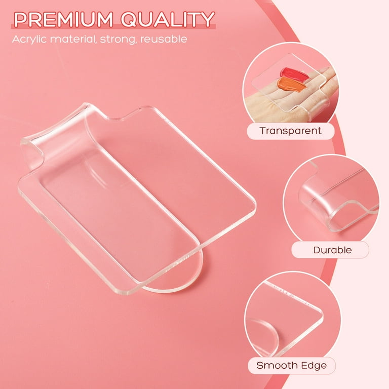 Ouligay Makeup Mixing Palette Handheld Acrylic Foundation Makeup