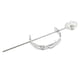thumbnail image 4 of Pinza para hacer moños Hugo Perla Hair Stick Boho Plata, 4 of 7