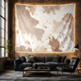 thumbnail image 6 of Abstract Animal Print Shapes on Light Background, Calming Minimalist for Nature Lovers, Neutral Earthy Wall Art, Housewarming Gift, Tapestry Wall Hanging for Living Room and Bedroom, 6 of 7