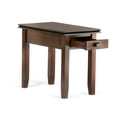 thumbnail image 3 of Table Basse à Plateau Relevable en Bois Artisanal 46 Pouces L et 2 Tables d'Appoint 14 Pouces L en Brun Roux, 3 of 10