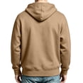 thumbnail image 7 of MXALUOB Full Zip Hoodies for Men Solid Color Classic Fit Sweatshirt Long Sleeve Drawstring Outerwear Fall Winter Daily Casual Wear, 7 of 7