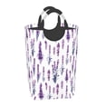 thumbnail image 2 of Lsque Lavender Flowers Laundry Basket, Laundry Hamper, Dirty Clothes Hamper for Laundry, Collapsible, Waterproof Laundry Baskets with Aluminum Handles for Laundry, Dorm, Family, 2 of 6