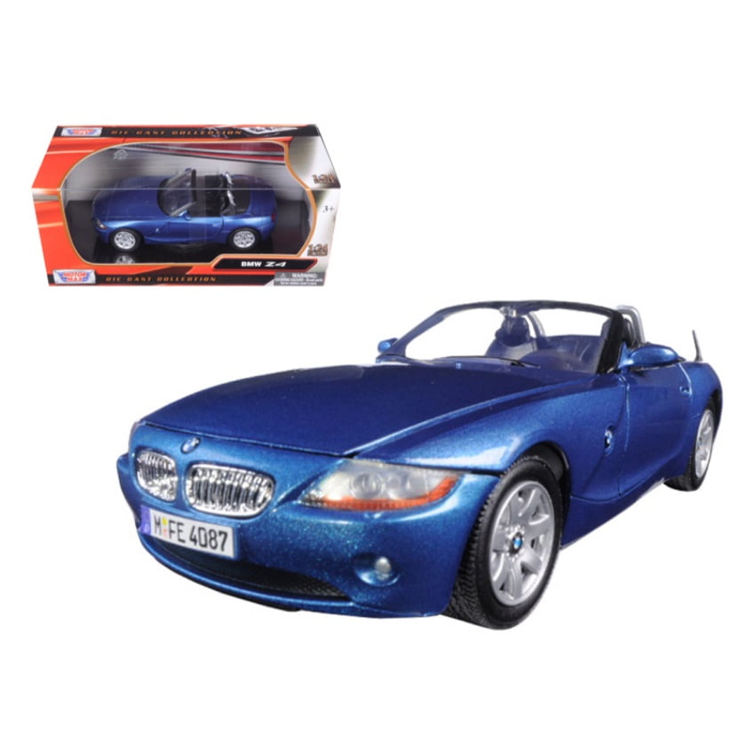 BMW Z4 Convertible Silver 1/18 Diecast Model Car by Motormax