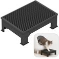 thumbnail image 1 of Caja de arena para gatos con rampa iQmaogo ajustable y antideslizante, color rojo, 1 of 8