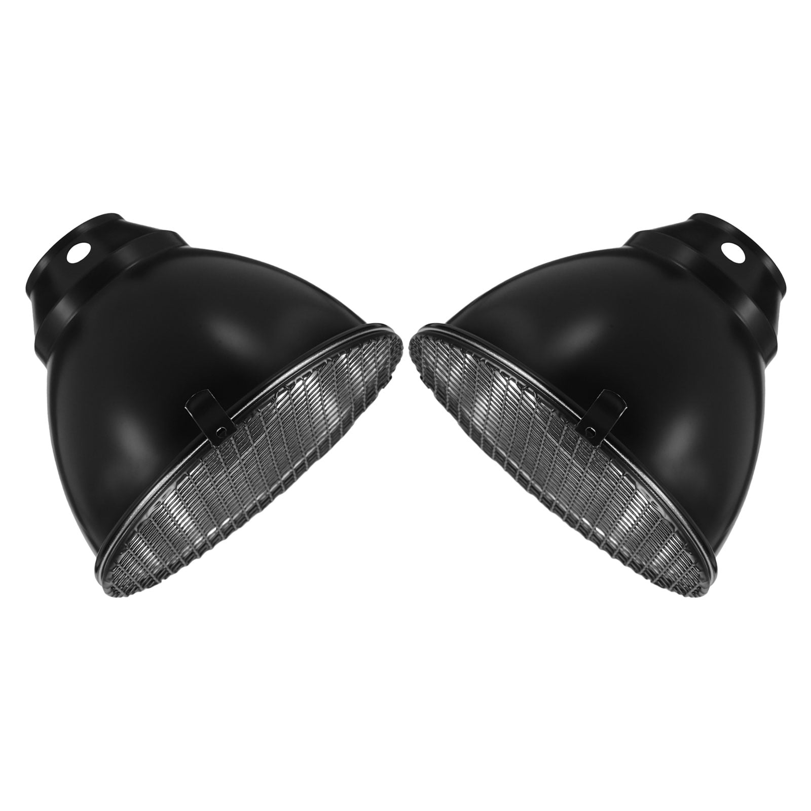 HOOWIFFY 2Sets Easy Install Aluminum Reptile Heat Lamp Shield for Consistent Warmth in Terrarium Use