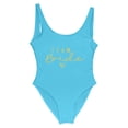 thumbnail image 5 of MKLEKYY Trajes De Baño Mujer Control Abdomen Women Fashion Letter Print Piece Swimsuit Sexy Bikini Swimwear Bathing Sleeveless Backless Swimsuit 2422, 5 of 5