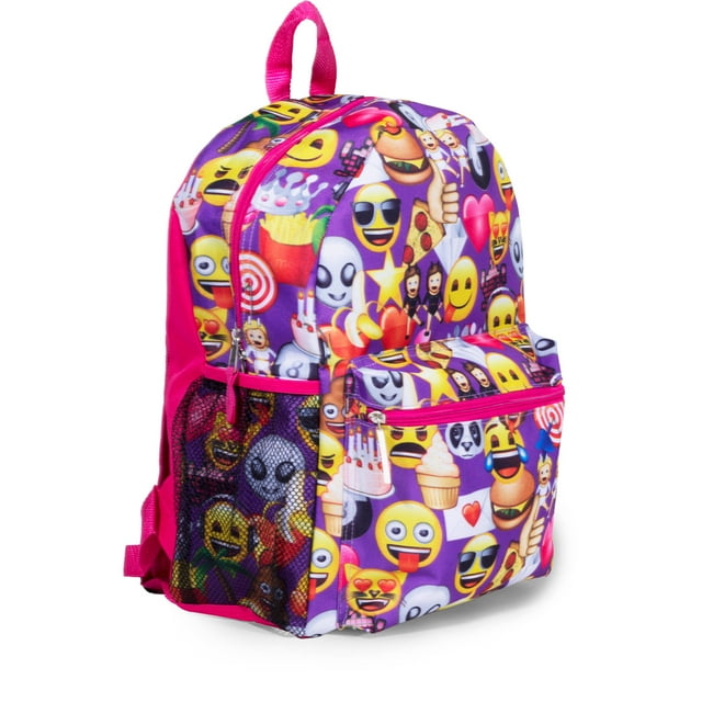 Emoji Backpack In Purple