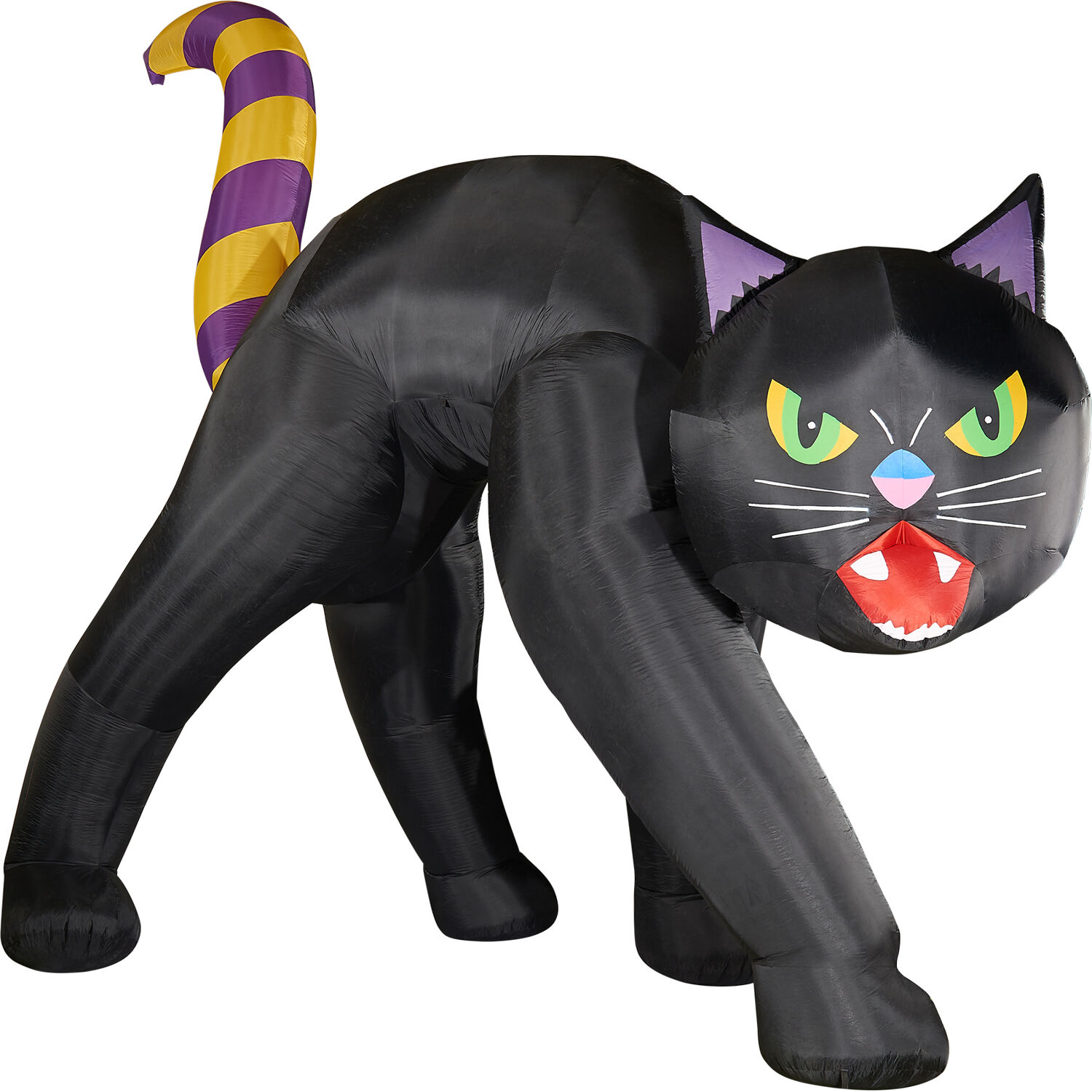 20 feet Halloween Inflatable Black Cat with Lights