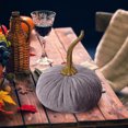 thumbnail image 2 of Handmade Velvet Decorative Pumpkin Ornament Elegant Autumn Home Desktop, 2 of 4