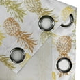 thumbnail image 5 of Ambesonne Tropical Grommet Curtain, Sketched Stamp Minimal, 50" x 54", Olive Green Cinnamon, 5 of 6