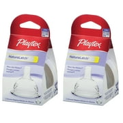 Angle View: Playtex NaturaLatch Nipple - 3 Months - Medium Flow 4 Total + Schick Slim Twin ST for Dry Skin