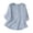 Light Blue, variant on 3/4 Sleeve Cotton Linen Shirts for Women Summer Retro Embroidered Tops Casual Trendy Vacation Blouse