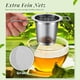 thumbnail image 2 of Colador de té, filtro de té con tapa, colador de té de acero inoxidable 304 para té suelto, 2 of 7