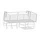 thumbnail image 2 of Cesta de almacenamiento colgante para mesita de noche sobre estante organizador Cesta de almacenamiento colgante para dormitorio Blanco B, 2 of 9