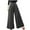 Dark Gray, variant on YYDGH Women's Wide Leg Pleated Palazzo Pants Casual Solid Color High Waist Trousers with Pockets Black S