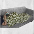 thumbnail image 5 of Autumn Soft Flannel Fleece Throw Blanket, Repetitive Oak Leaves Fall Season Simplistic Pattern Along Realistic Colors, Cozy Plush for Indoor and Outdoor Use, 60" x 80", Fawn Green Brown, by Ambesonne, 5 of 5