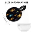 thumbnail image 5 of Ramadan Lantern 2pcs PU Leather Round Bag Tags Suitcase Handbag Tags with Privacy Cover and Name ID Tag for Travel Luggage, Handbags, Backpacks, School Bags, 5 of 6