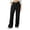 Black wide leg palazzo pants for women a1, variant on Women's Wide Leg High Waisted Trousers with Pockets Casual Long Pants Summer Loose Palazzo Pants Lounge Beach Workwear, Black M