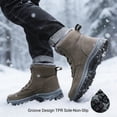 thumbnail image 3 of Mens Winter Snow Boots Anti Slip Hiking Outdoor Trekking Shoes, 3 of 10
