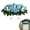Blue, variant on Cemetery Flowers Saddle Arrangement, Headstone Flower Saddle, Large Artificial Cemetery Flowers for Grave, Artificial Roses Saddles for Grave Headstone Decoration Sympathic