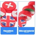 thumbnail image 3 of 4pcs Tennis Shock Absorber Flag Shape Silicone Tennis Racket Dampener Absorber, 3 of 9