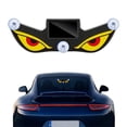 thumbnail image 1 of Solar Powered Devil Eyes Car Sign, Solar Demon Eye Led Car Window Light, Solar & USB-C Rechargeable Wireless Cars Light with Vibration and Lights Sensor, 5 Modes for Cars Trucks Suvs, 1 of 10