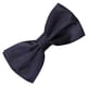 thumbnail image 4 of Pajarita de seda y poliéster para hombre, color liso, ideal para bodas, fiestas y novios (azul marino), 4 of 7