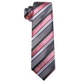 thumbnail image 4 of Set de Corbata Barry.Wang de Seda Rayada en Rosa Polvoriento 150 cm, 4 of 5