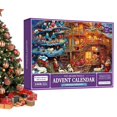 thumbnail image 2 of Calendario de Adviento de 24 días para niños y adultos, rompecabezas de 2023 piezas, regalo de cuenta atrás para regalo de Navidad, 1008, 2 of 4