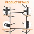 thumbnail image 4 of Topcobe Heavy-Duty Freestanding Kayak Storage Rack, 8-Unit Kayak Stand with Wheels, Perfect for Garage, Indoor & Outdoor, 58"D x 45.9"W x 82.3"H, 4 of 11