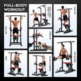 thumbnail image 2 of LNOW Power Tower with Stair Stepper Pull Up Bar Station, Multi-Function Dip Station with Adjustable Height for Home Gym Strength, 2 of 10