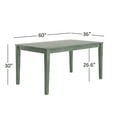 thumbnail image 6 of Lexington Large Dining Set with Bench and 4 Slat Back Chairs, Dark Sea Green, 6 of 7