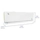 thumbnail image 4 of Aire Acondicionado Iusa Frio y Calor 115 V 1 Ton Inverter Mini Split Blanco, 4 of 9