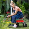 thumbnail image 3 of Gardening Rolling Seat with Tool Tray, Height Adjustable 360 Degree Swivel Garden Cart Stool, Heavy Duty Mobile Work Seat for Gardeners, Seniors & Elderly, 150kg Capacity, 3 of 8