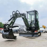 TYPHON TERROR XXV 2.7 Ton Mini Excavator with AC/Heater Cabin | 25.1 HP Kubota D1105 | Retractable Tracks