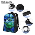 thumbnail image 5 of Honeii Colorful Stained Glass Crocodile Print Laptop Backpack for Work, College, Travel, Daily Backpacks for Men Women, Sport Rucksack,Computer Bag, 5 of 8