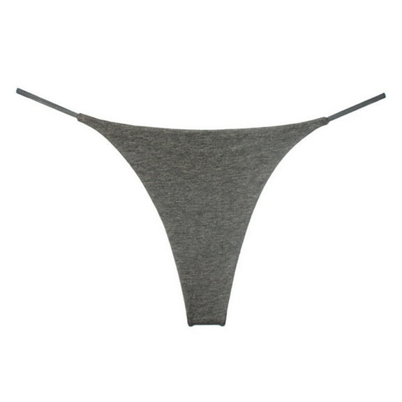 Clearance! womens panties panties for women Women's Thin Strap Thong Sexy European And American Sports Fitness Yoga Low Waist T Pants Bikini Seamless Underwear Clearance sales Grey