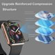 thumbnail image 3 of [2 Pcs] Tempered Glass Screen Protector Compatible for Apple Watch Series 6/SE/5/4 44mm, 3D Full Coverage Edge Anti-Scratch, Waterproof Bubble-Free HD Clear Film for iWatch 44mm, 3 of 5