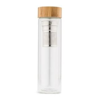 Portable Glass Tea Infuser Bottle Thermal Insulation Travel Tumbler Mug  Leakproof for Leaf Flower Herbal Tea Bags 700ml