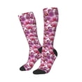 thumbnail image 2 of Fotbe Orchids Flowers print Women's Men's Novelty Crew Socks Cotton Socks Knee High Socks for Walking,Running,Nurses,Pregnancy, 2 of 8