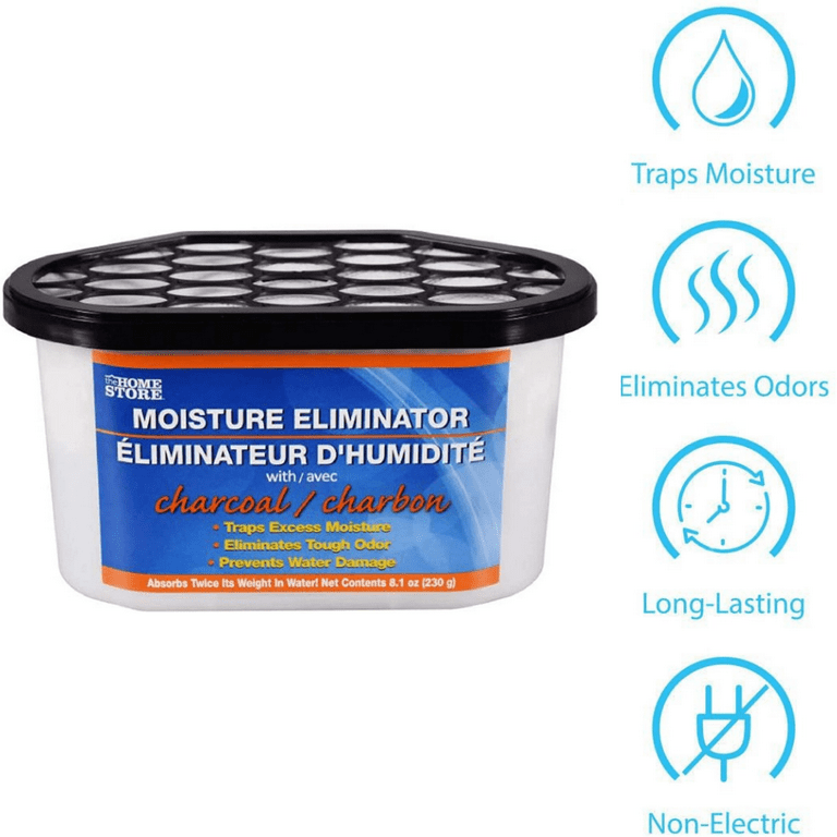 Moisture Odor Eliminator Absorber With Charcoal Prevents Water Damage 6 Pack Boxed Moisture Absorber