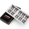 thumbnail image 3 of Houderco 10 Pares De Pestañas Postizas 3D Negras Naturales Para Maquillaje Con Y Ajustable, 3 of 7